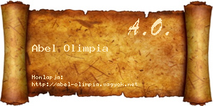 Abel Olimpia névjegykártya
